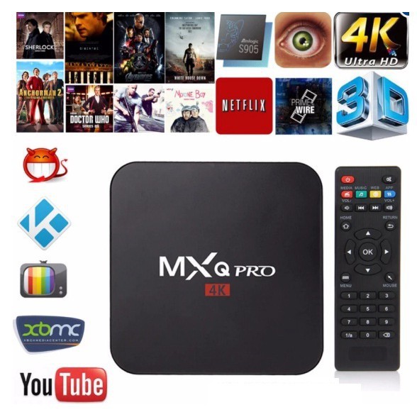 Android Tivi box MXQ PRO 4K RAM 1G HDD 8G ANROID 7.1.2 (PHIÊN BẢN T4/2018)