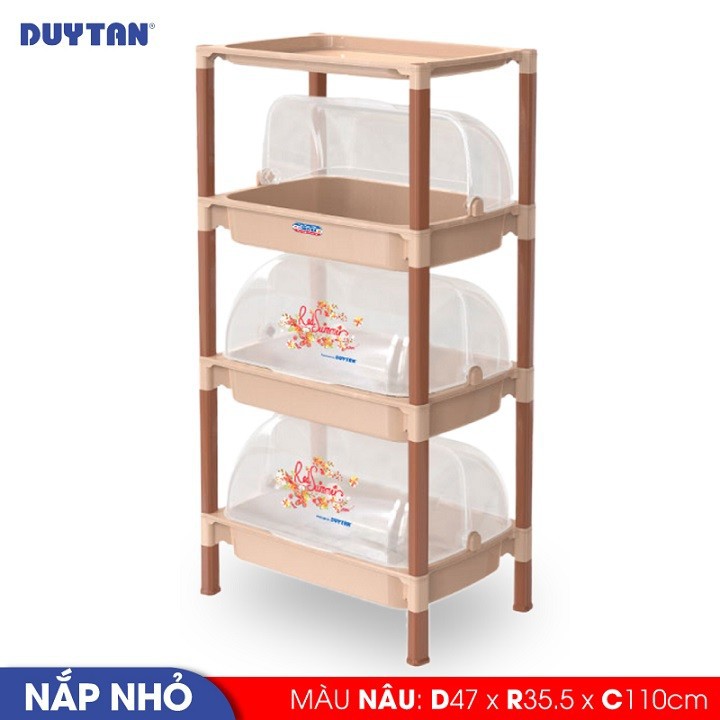 Kệ nắp nhỏ 3 ngăn Duy Tân ( 47 x 35.5 x 110 cm ) - Chuyên đựng đồ ăn, chén bát