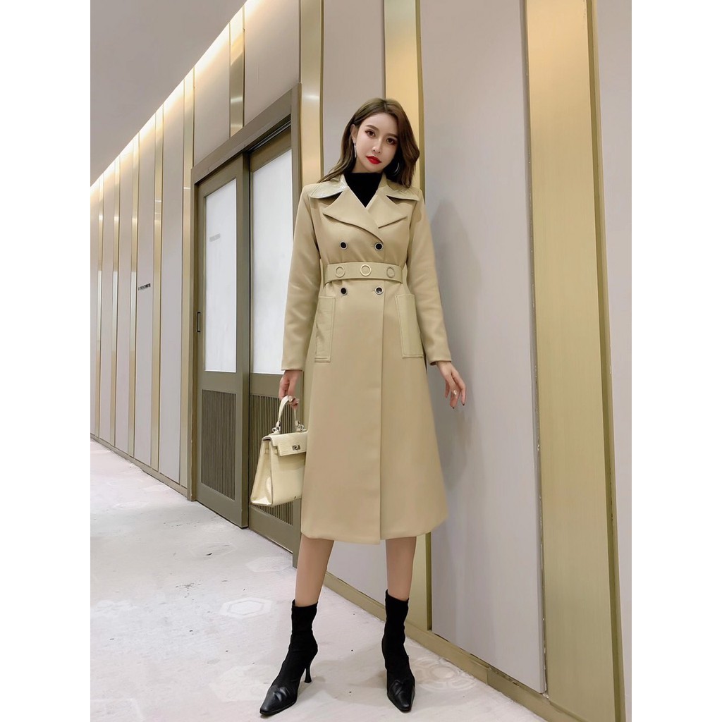 Áo khoác mangto nữ dáng dài Kaki siêu xinh HOT 2020, hàng nhập khẩu cao cấp chuẩn loại 1đảm bảo rẻ nhất