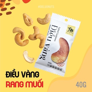 Điều vàng rang muối deluxnuts 40g