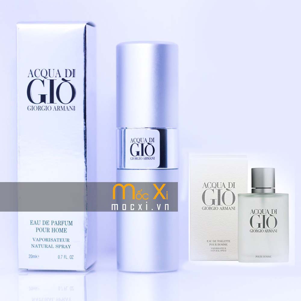 Nước hoa 20ml nam ACQUA DI GIO TRẮNG - Nước hoa nam nam tính - mạnh mẽ - lôi cuốn