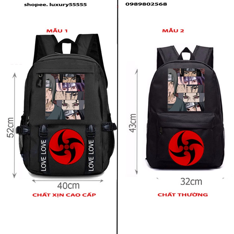 💥Sale 50%💥 Balo in hình Itachi Uchiha (Naruto) anime độc đẹp chất xịn 🧡 💥