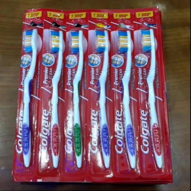 Bàn chải Colgate Premier Clean (giá bao bì 7k)