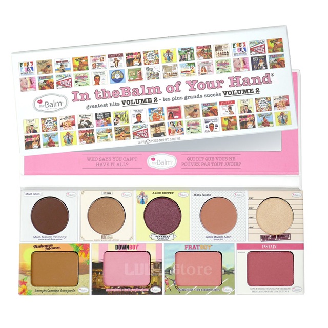 Bảng phấn tổng hợp The Balm In the Balm of your Hand Volume II