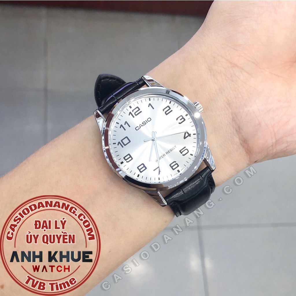 Đồng hồ nam dây da Casio chính hãng MTP-V001L-7BUDF
