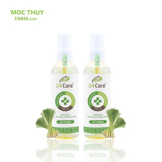Combo 2 Xịt sát khuẩn Sả Chanh 100ml - làm sạch, kháng khuẩn