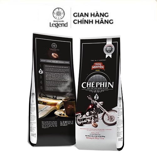 [Pha Phin] Combo 2 Bịch Cà phê Rang Xay Chế Phin 2 - Trung Nguyên Legend - 500gr - Robusta, Arabica