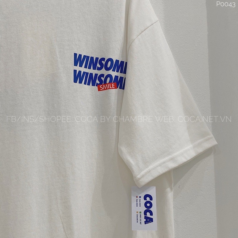 [P0043] Áo thun áo phông form rộng unisex WINSOME vải cotton mỏng mát (Có sẵn/ảnh thật)