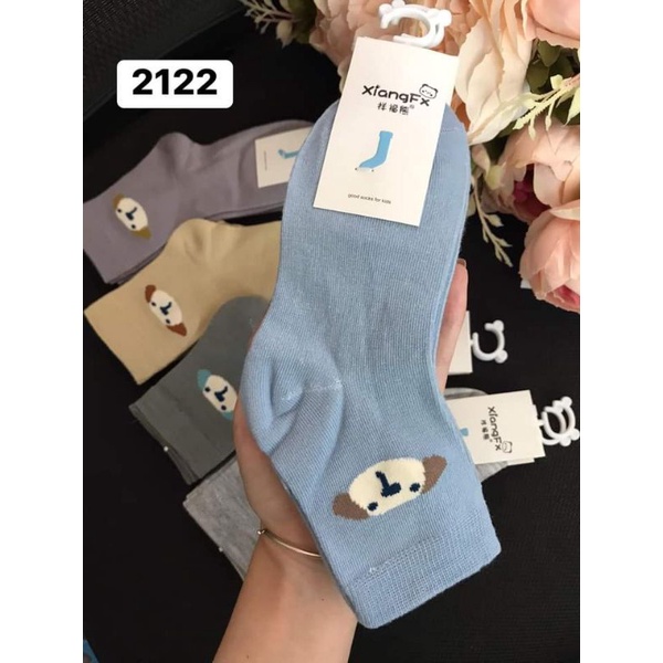 SET 5 đôi TẤT CAO CỔ HÌNH THÚ cotton mềm, co dãn cho bé 4-8 tuổi