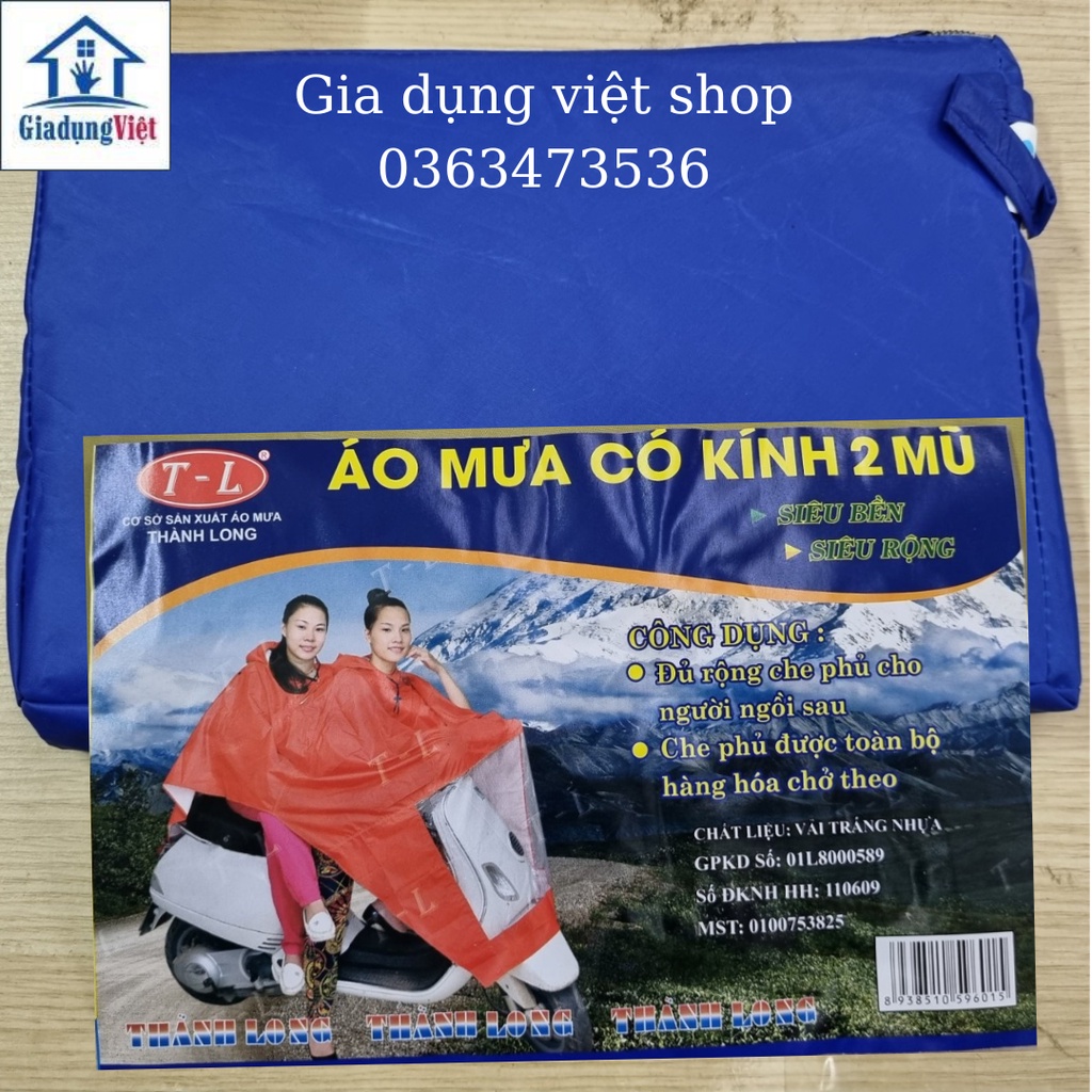 Áo Mưa Cánh Dơi 2 Đầu Thành Long Siêu Bền Siêu Rộng