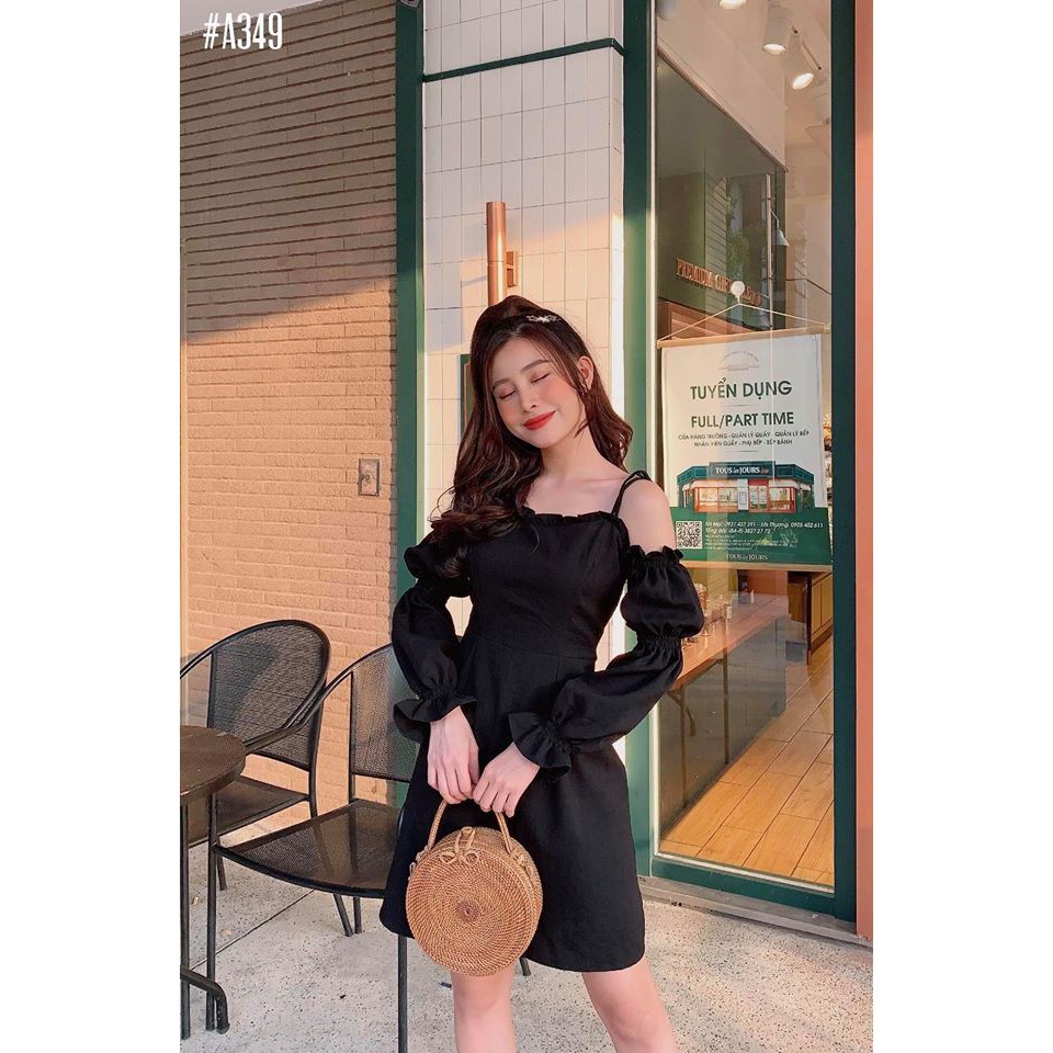 Đầm trắng trễ vai dạo phố so cute - Andar [Hàng Cao Cấp] | BigBuy360 - bigbuy360.vn