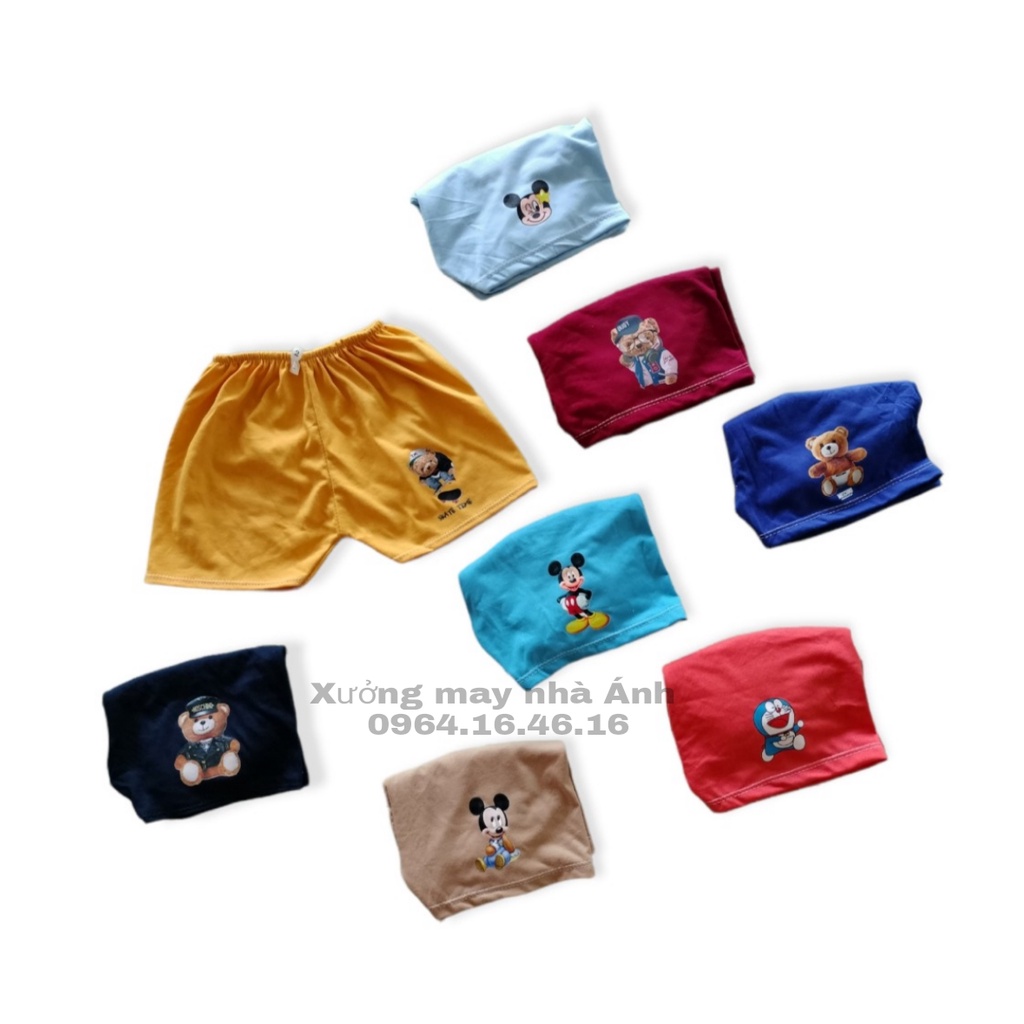 Combo 10 quần đùi hoạt hình cho bé trai ,bé gái