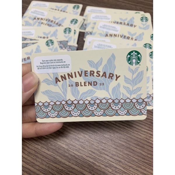 |MỚI- DÙNG TẠI VIỆT| THẺ STARBUCKS ANNIVERSARY 2022
