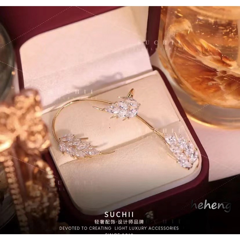 Dreamy Khuyên Kẹp Tai Trái Hình Bướm Không Xỏ Lỗ Thiết Kế Đẹp Mắt Cho Nữ