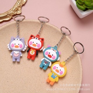 Móc Khoá Vịt Má Hồng Đội Mũ Siêu Cute