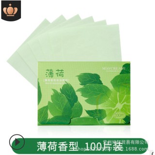 .Giấy thấm dầu Maycreate gói 100 miếng .