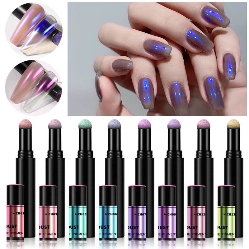 Bút phấn móng tay MISSCHEERING hiệu ứng tráng gương 8 màu neon thời trang độc đáo tùy chọn
