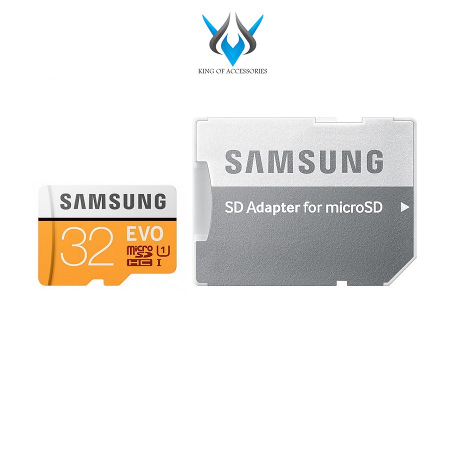 Thẻ Nhớ MicroSDHC Samsung Evo 32gb UHS-I U1 95MB/s kèm Adapter (Cam)