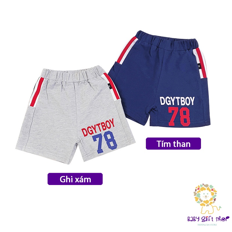 Quần thun bé trai 27kids Xiliba quần đùi vải cho trẻ em chất cotton mềm thoáng mát mẫu mới