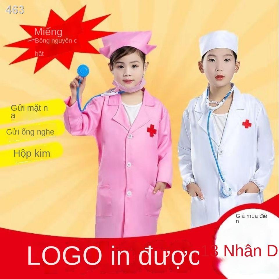 【HOT】Ngày thiếu nhi Trang phục dành cho trẻ em của bác sĩ y tá Mẫu giáo Chuyên nghiệp Áo khoác trắng