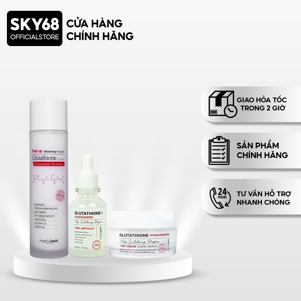 Bộ 3 sản phẩm truyền trắng, mờ thâm nám Angel's Liquid