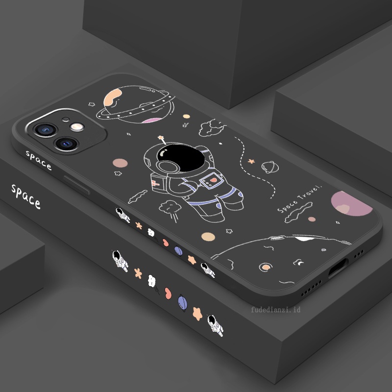 Ốp Điện Thoại TPU Hình Phi Hành Gia Cho iPhone 11 12 13 Pro MAX XS MAX XR 7+ 8Plus 6s 6p