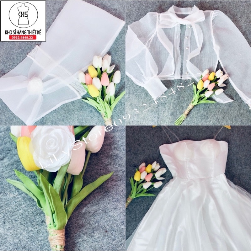 ĐẦM XOÈ CƯỚI MẶC 3 KIỂU FULLSIZE S/M/L/XL ( ảnh và video do chủ shop tự chụp )