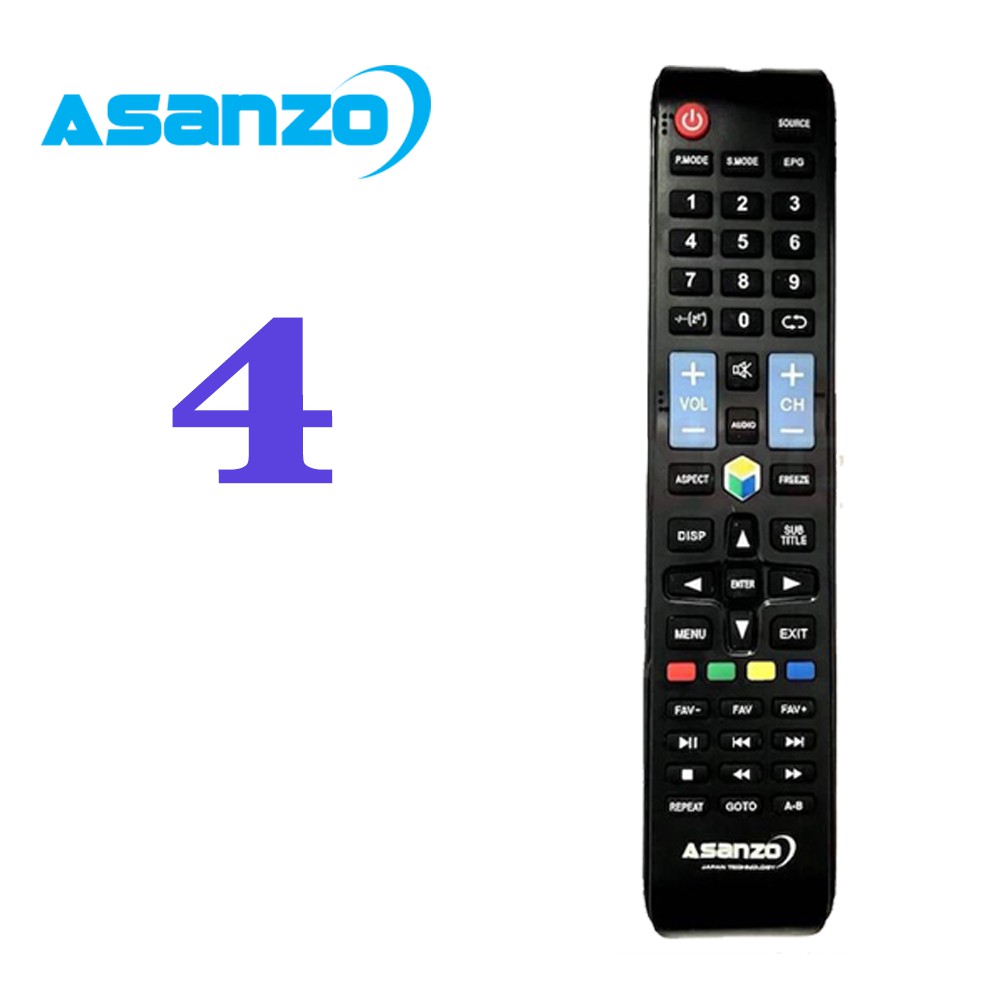 Điều Khiển TIVI ASANZO CHÍNH HÃNG Đủ Các Mã TV ASANZO