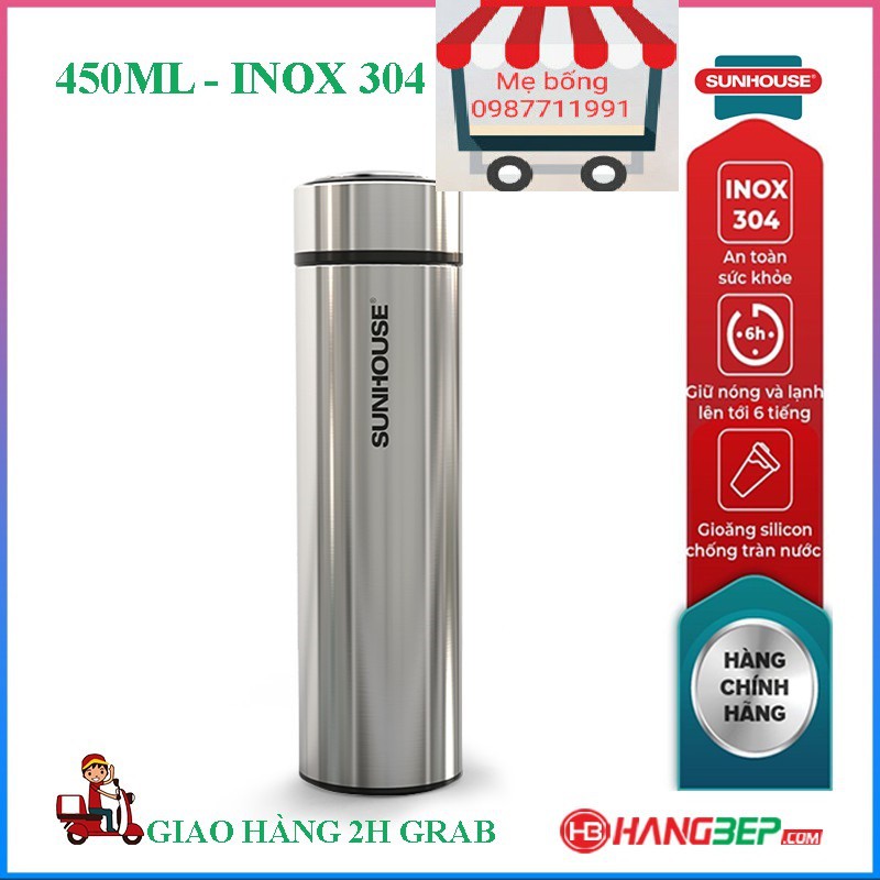 Bình giữ nhiệt sunhouse 450l(Bảo Hành Chính Hãng 12T), Bình nước sunhouse