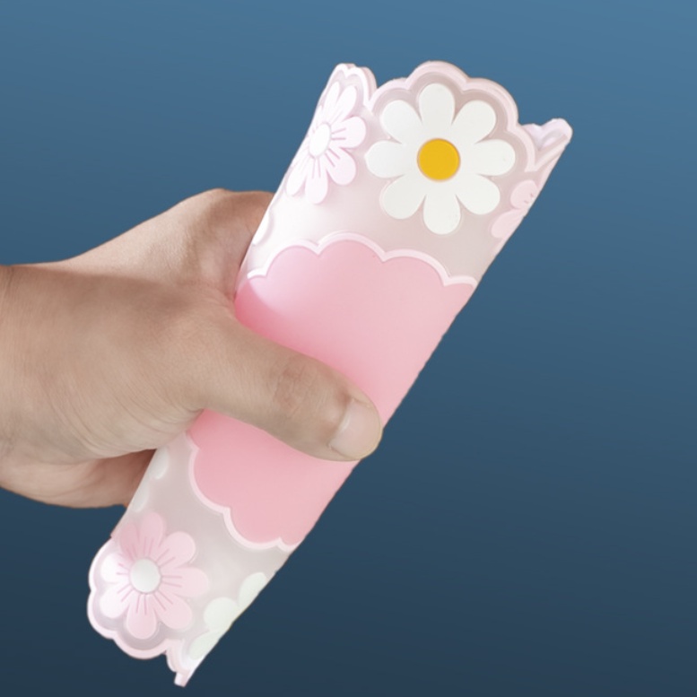 Miếng lót ly silicone cách nhiệt chống trượt hình hoa cúc