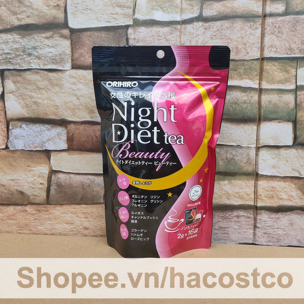 Trà đêm Orihiro Nhật Night Diet dạng túi lọc 24 và 20 gói