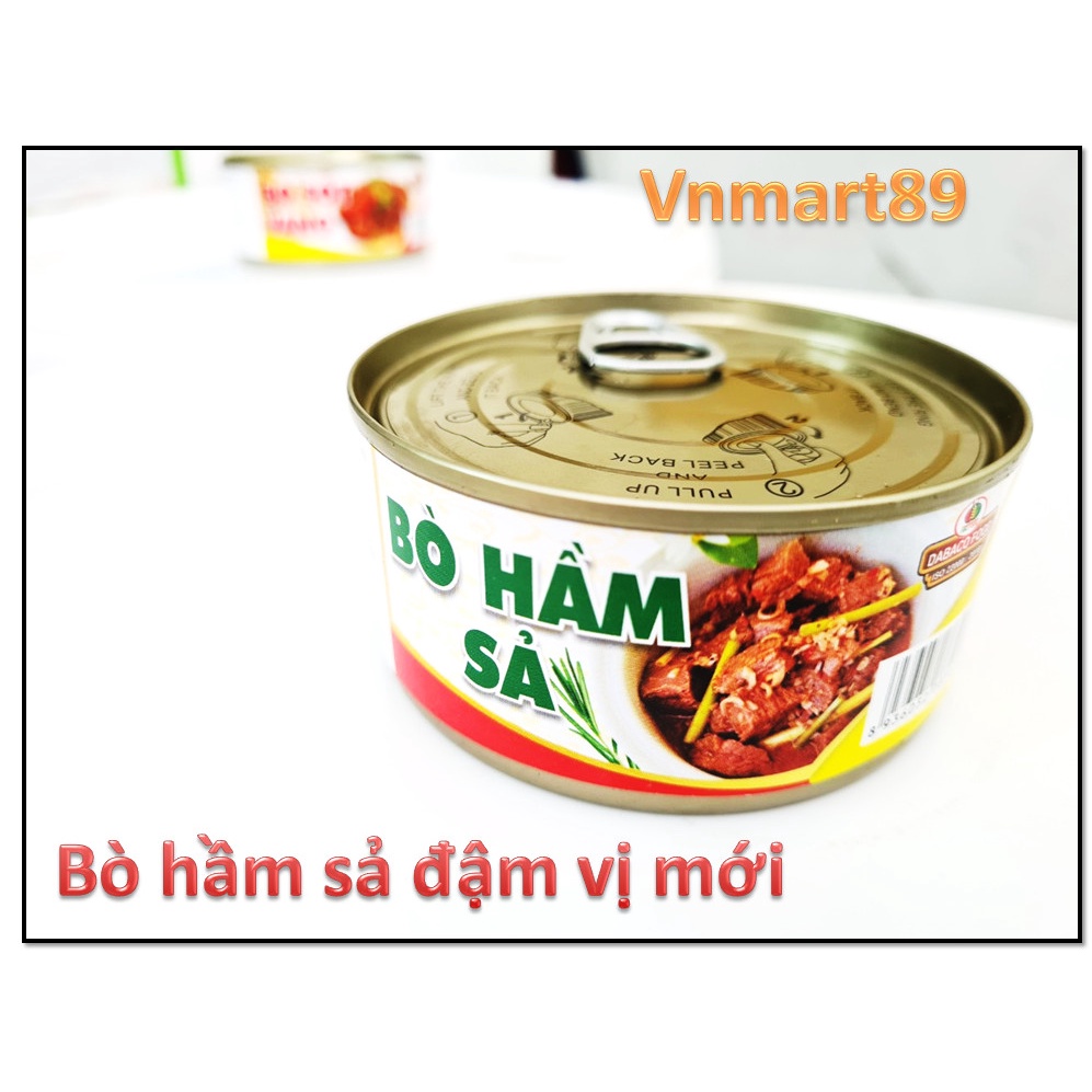 Bò hầm sả mẫu mới ngon, tiên dụng - sản phẩm của Dababo Food - hộp 170gr