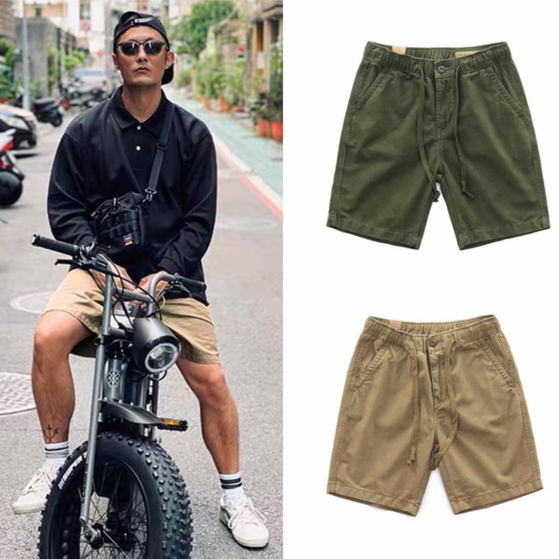 Quần Short Ống Rộng Thời Trang Mùa Hè Nhật Bản Dành Cho Nam