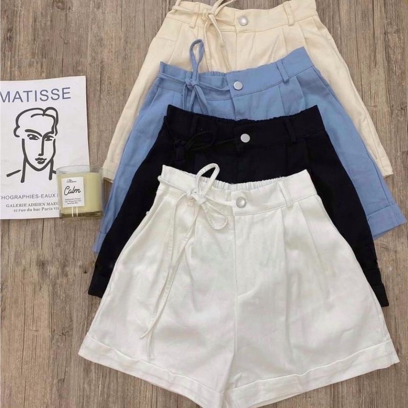 QUẦN SHORT KAKI Nơ 🦋 Quần Giả Váy Nữ Đùi Buộc Nơ Nữ 🦋 | BigBuy360 - bigbuy360.vn