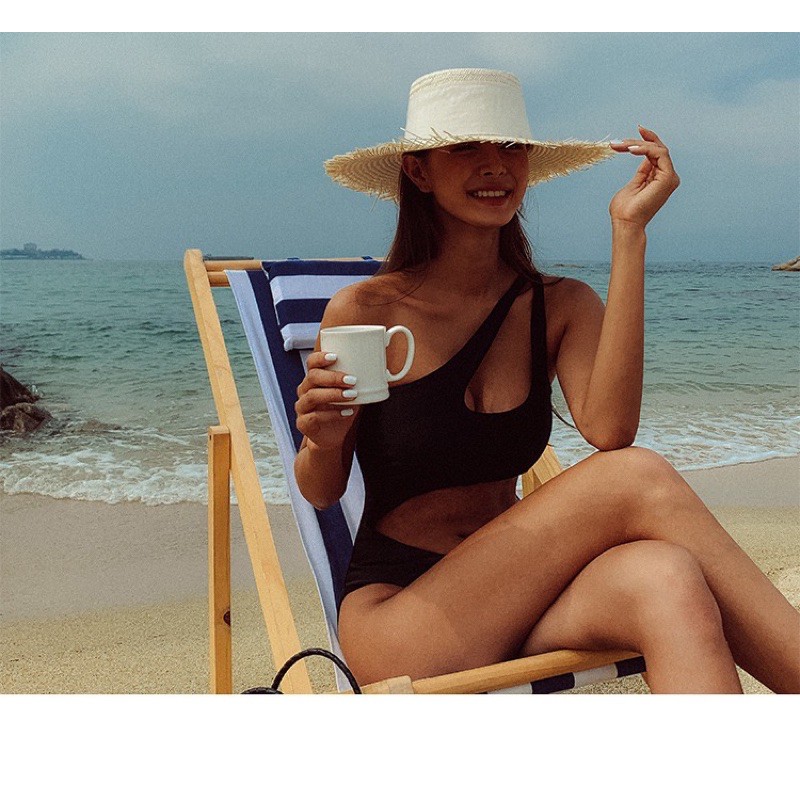 (M8) bikini uzzlang hàn quốc 1 mảnh khoét bụng hở ngực siêu sexy | BigBuy360 - bigbuy360.vn