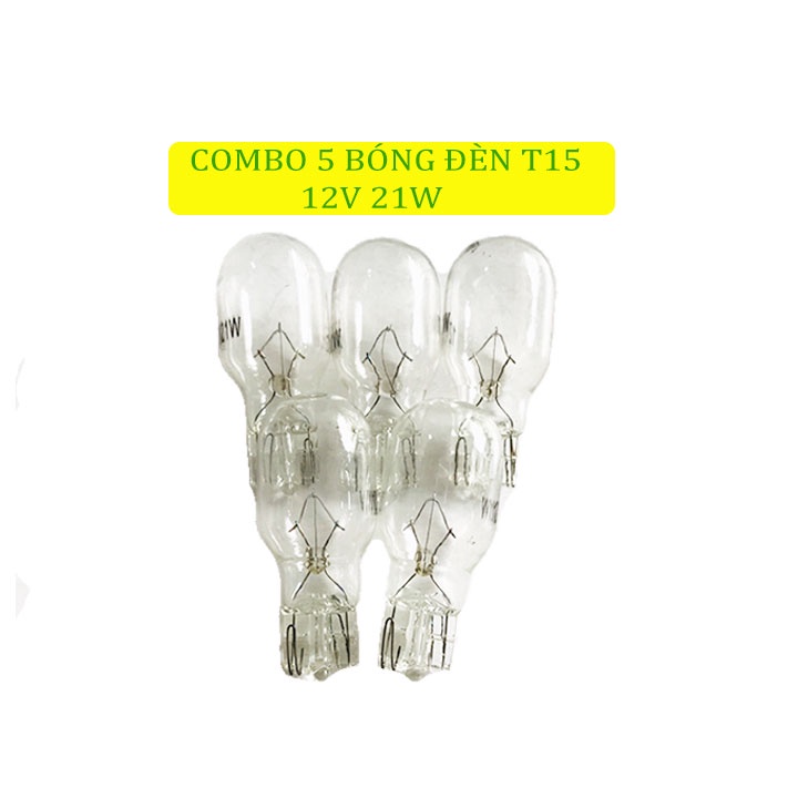 Bóng Đèn Hậu Chân Cắm T15 1 Tóc 12V 21W Loại Đẹp