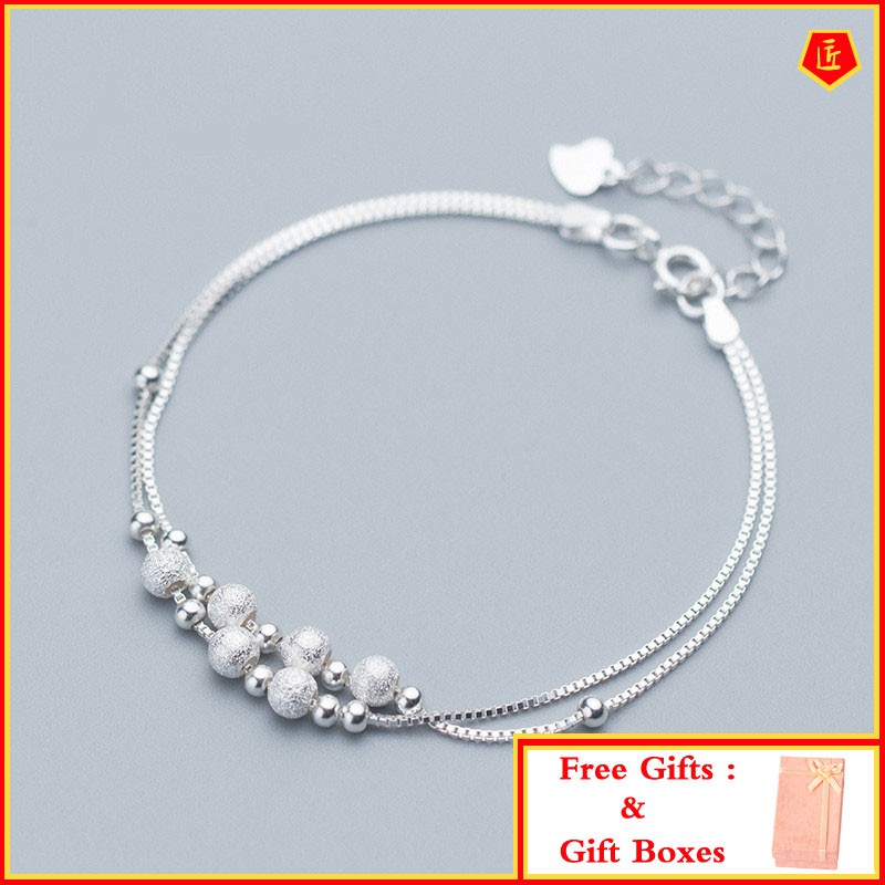 Silver Bracelet Fashion Lucky Transfer Beads