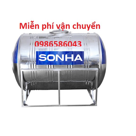 Bồn nước inox Sơn Hà nằm, 300LÍT - 2000LÍT, BH 12 năm