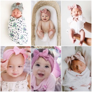 TURBAN NƠ SIÊU MỀM CHO BÉ SƠ SINH