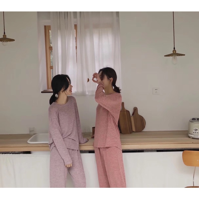 Bộ Mặc Nhà Thun Muối Tiêu Co Giãn Tốt (kèm video và ảnh thật ) | BigBuy360 - bigbuy360.vn