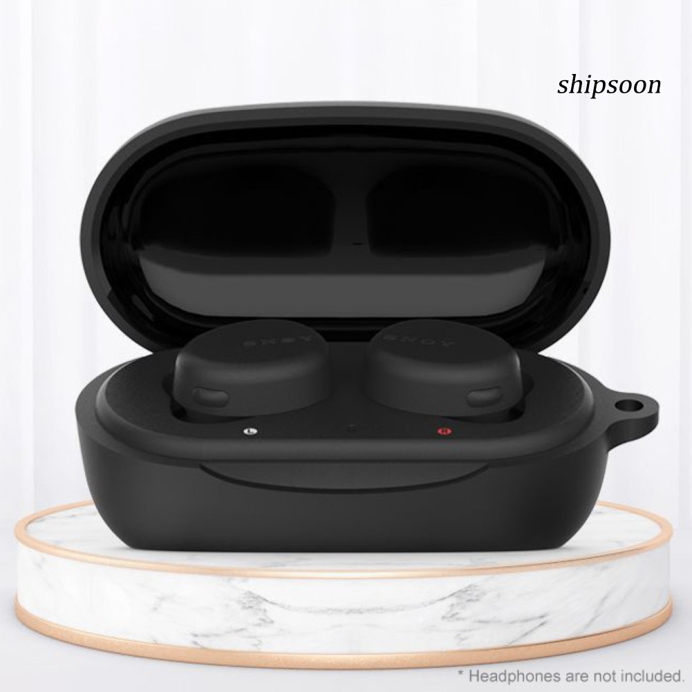 Vỏ Bảo Vệ Hộp Sạc Tai Nghe Sony WF-XB700 Bluetooth Mềm Màu Trơn Chống Rơi