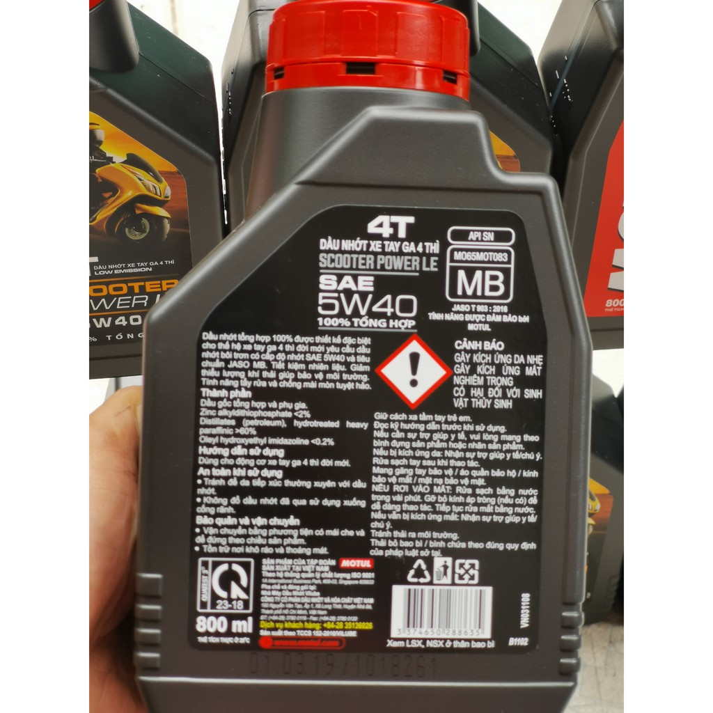 Nhớt Xe Tay Ga MOTUL SCOOTER POWER LE 5W40