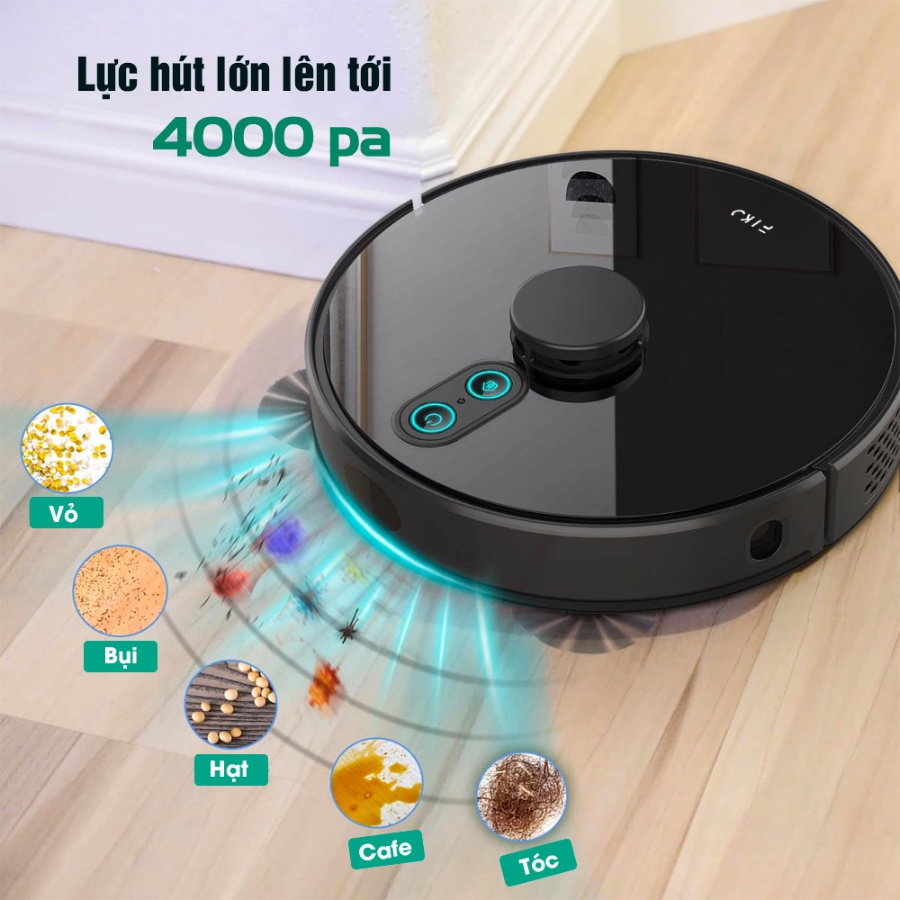 Robot hút bụi lau nhà Fiko F6 Pro V2