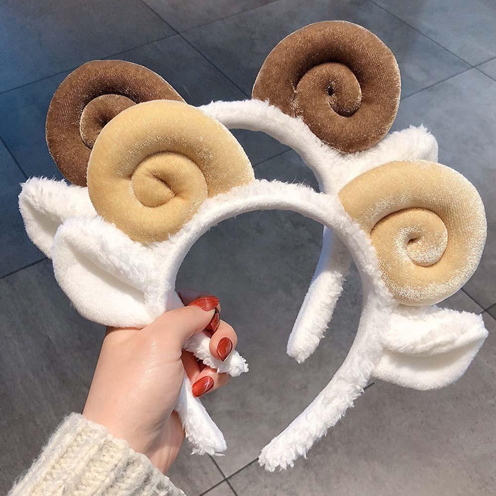 Băng Đô Tai Cừu Dễ Thương Phong Cách Hàn Quốc Dùng Rửa Mặt