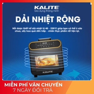 Nồi chiên không dầu hơi nước KALITE STEAM PRO lò nướng mini làm bánh, Hàng chính hãng bảo hành 2 năm, trang bị 9 chế độ