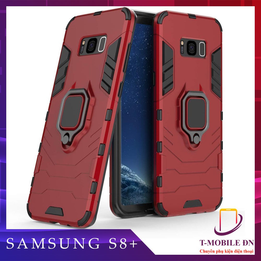 Ốp lưng Samsung S8+/ S8 Plus iron man chống sốc kèm nhẫn iring chống xem video