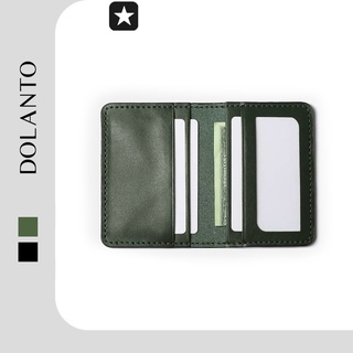 Ví Cardholder FEATHERS Da Bò Thật Unisex Thương Hiệu DOLANTO