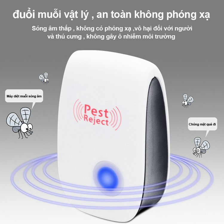 Thiết Bị Xua Đuổi Côn Trùng Pest Rejeck, Không Dùng Hóa Chất, An Toàn Khi Sử Dụng - máy đuổi côn trùng