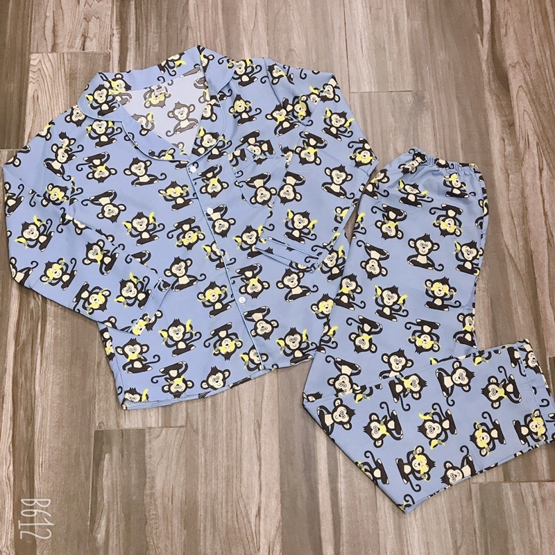 Bộ đồ pijama thô kate dài tay quần dài , nhiều hình xinh ( ảnh thật - đc chọn mẫu ) | BigBuy360 - bigbuy360.vn