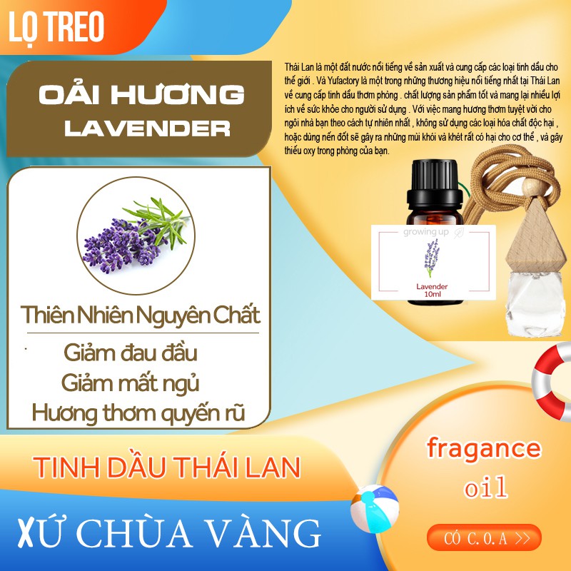 (10 loại) Tinh Dầu Treo Xe Thơm Phòng - Khử Mùi Hôi - Chống Say Xe - Diệt Khuẩn - Thiên Nhiên - Tự Chọn Mùi - Nhập Khẩu